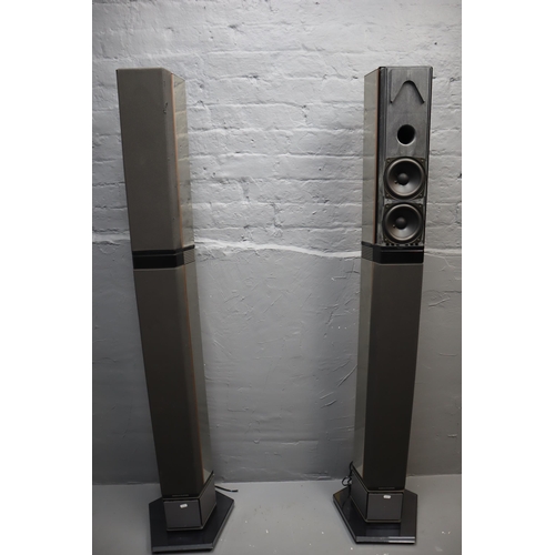 637 - Bang & Olufsen B&O beolab penta MK3 active speakers, some cosmetic signs of use, both power ... 