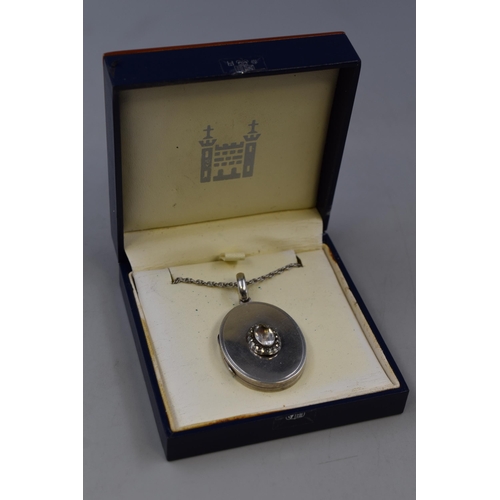 5 - Silver 925 Locket Pendant Necklace Complete with Box