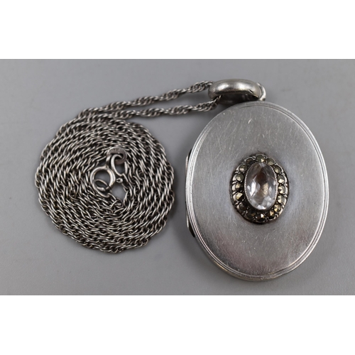 5 - Silver 925 Locket Pendant Necklace Complete with Box