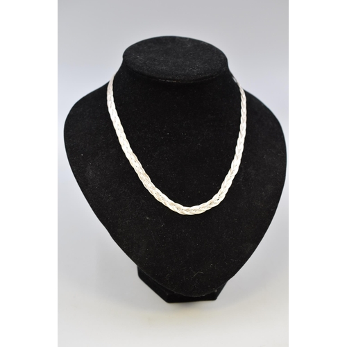 8 - Silver 925 Braided Necklace