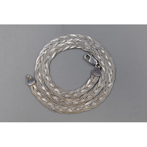 8 - Silver 925 Braided Necklace