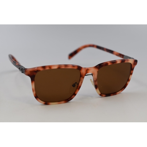 207 - Prada tortoiseshell polarized sunglasses completed in case and box