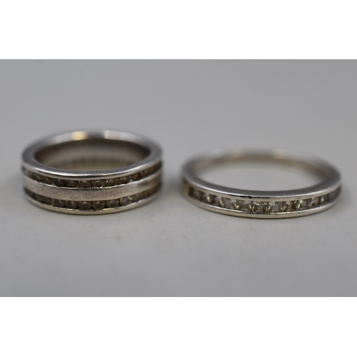 216 - Selection of 5 Silver 925 Rings in Various Styles and Designs