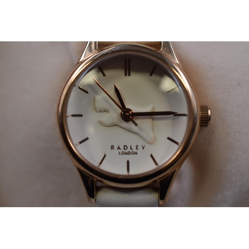 68 - A Ladies Radley White and Gold Tone Quartz Watch, In Working Order