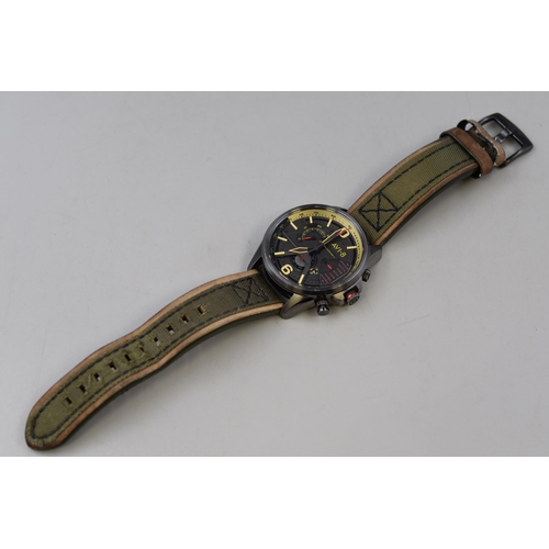 75 - AVI-8 Hawker Harrier II Watch with Original Leather Strap (Missing Button)