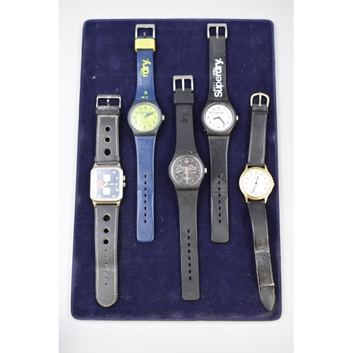 81 - Selection of 5 Watches Inclduing Sekonda, Superdry and Next