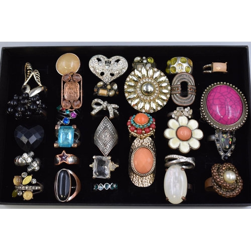 88 - A Selection of Approx 70 Vintage Designer Rings, In Two Presentation Boxes