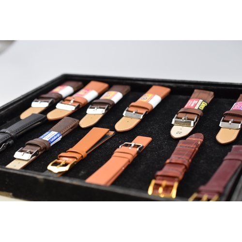 103 - Selection of 12 New Leather Watch Straps