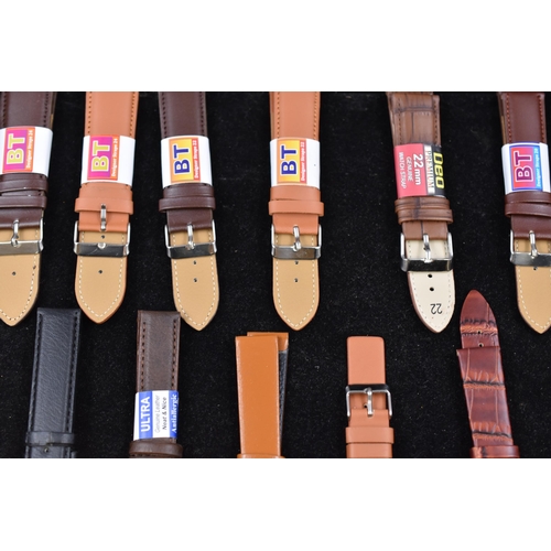 103 - Selection of 12 New Leather Watch Straps