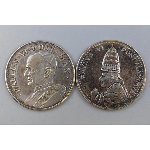 116 - Two Vatican City Commemorative Pope Medals