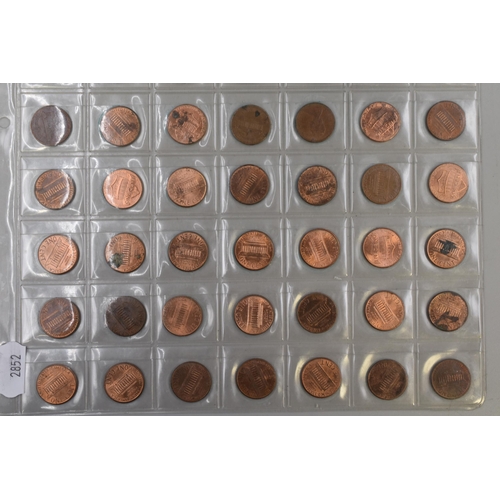 126 - Sheet of 63 USA Lincoln One Cent Coins