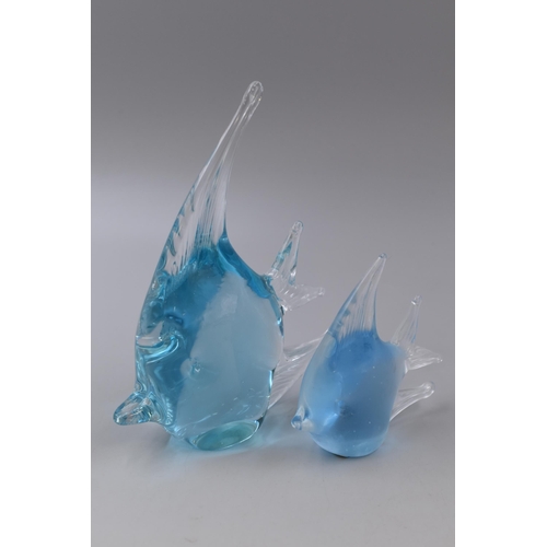 173 - Pair of Murano Style Hand Blown Glass Fish