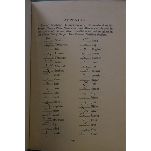 189 - Robert Louis Stevenson's Treasure Island publish buy Pitman in Shorthand Circa 1957