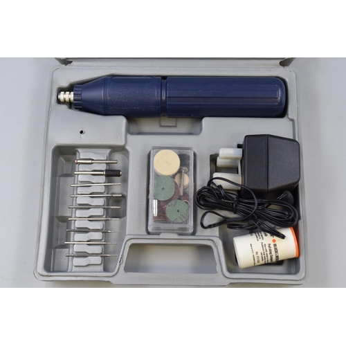 712 - Perfect drill rotary tool set in original carry case