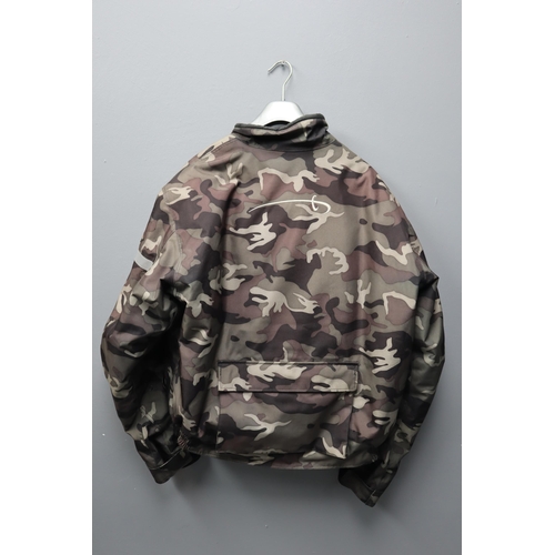 629 - SPADA Camouflage Motorcycle Jacket (Size XL)