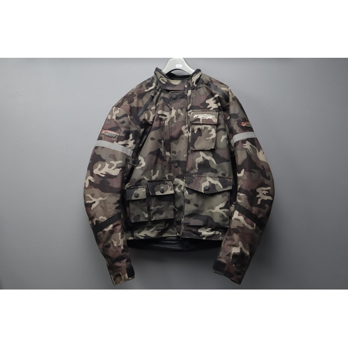 629 - SPADA Camouflage Motorcycle Jacket (Size XL)