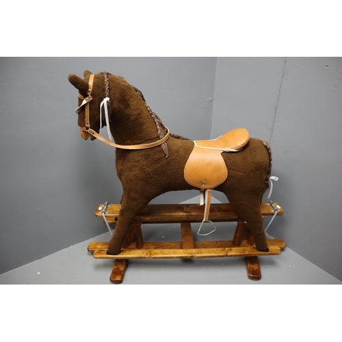 638 - Mamas & Papas Children Rocking Horse with Saddle Approx 47