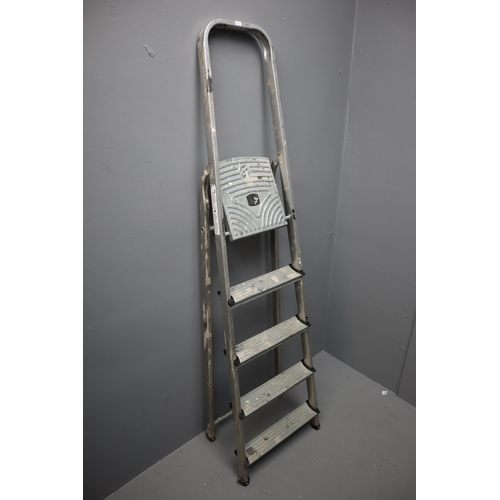 668 - Lightweight Folding Five Tier Stepladders. No Postage