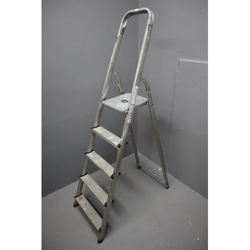 668 - Lightweight Folding Five Tier Stepladders. No Postage