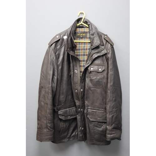 625 - A Woodland Leather 2XL Jacket, Appears In Good Condition