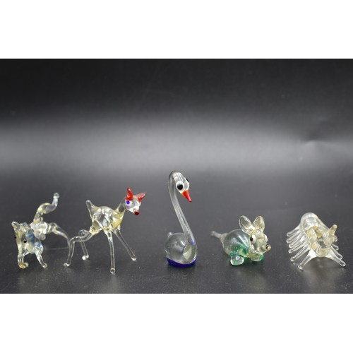 106 - Mixed Lot of Hand Blown Glass Animals and Insects