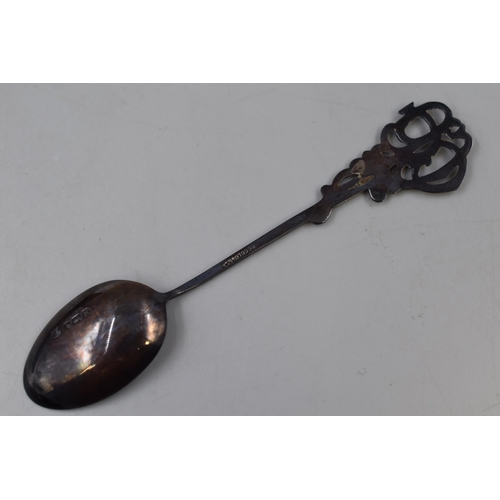 51 - A Hallmarked Birmingham Silver Teaspoon, In Presentation Case