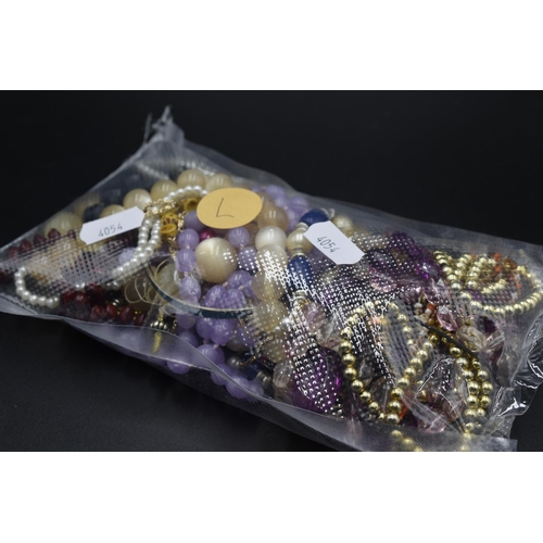 88 - A sealed bag full of unsorted jewellery