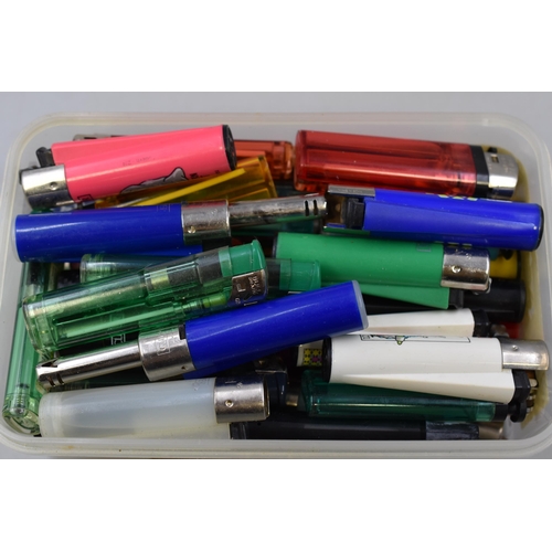 242 - Box full of lighters to include clippers and more