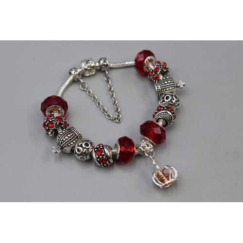 101 - A Pandora Style Charm Bracelet, With A Selection of 925. Silver Charms