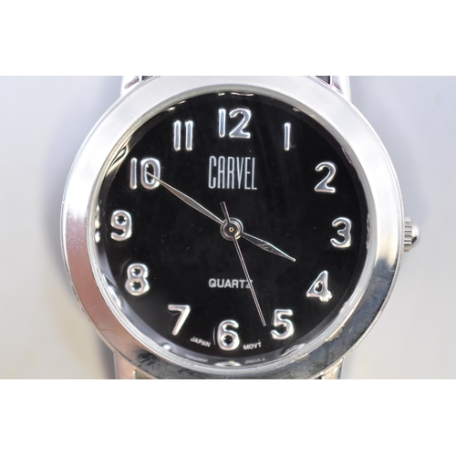 122 - A Carvel Quartz Gents Watch, In Presentation case