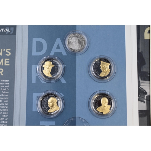 151 - Britain's darkest hour with 5 Winston Churchill coins