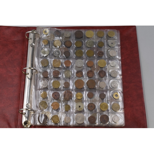 160 - Coin album with approx 150 coins in coin album