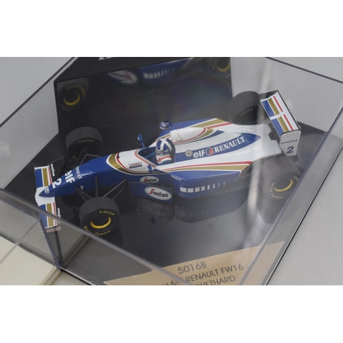 164 - Two Die Cast Renault Cars in Presentation Cases To Include Renault Laguna, And 5016B Williams Renaul... 