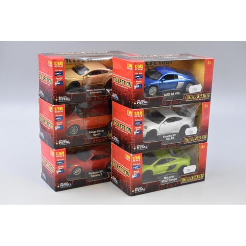 169 - Collection of Six Various 'Welly' Die-Cast Models, Scale 1:38, All Appear Unused in Original Boxes, ... 