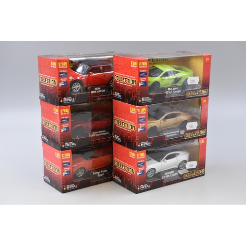 171 - Collection of Six British Themed 'Welly' Die-Cast Models, Scale 1:38, All Appear Unused in Original ... 