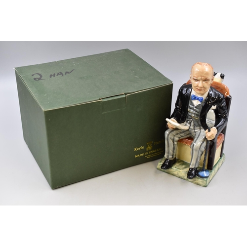 327 - A Boxed Limited Edition Kevin Francis Toby Jug Depicting Winston Churchill, Titled 'The Great States... 