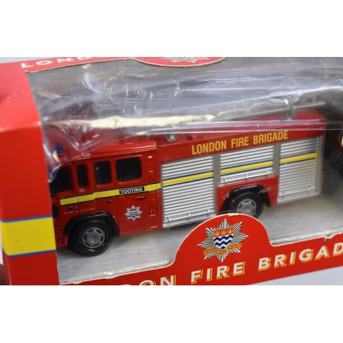 190 - Limited Edition Richmond Toys London Fire Brigade Fire Engine, Complete With Presentation Box