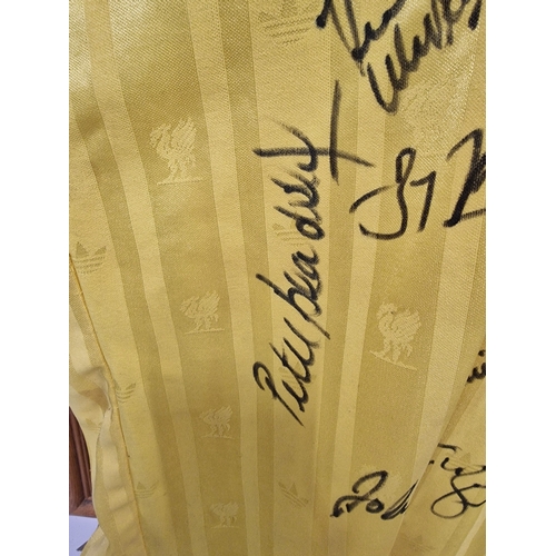 249 - Signed LFC Football Shirt. Has Various Signatures . Includes Ian Rush and Peter Beardsley