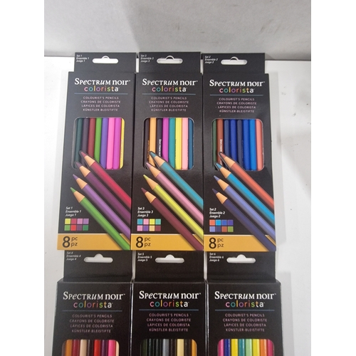 584 - Six New Packs of 8 Spectrum Noir Colorista Artists Pencils.