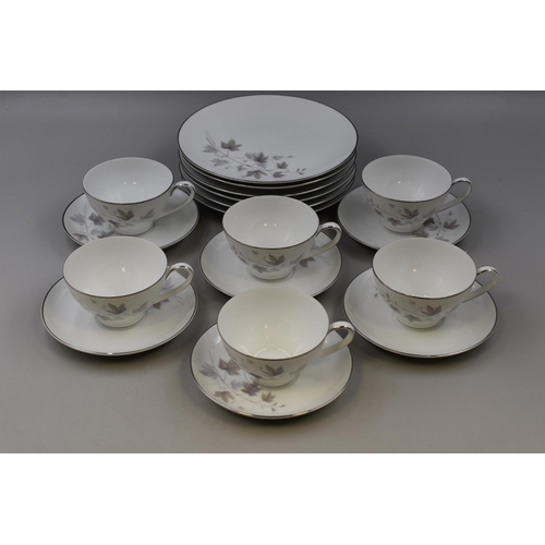 398 - An Eighteen Piece Noritake Harwood Tea Set (Six Trios)