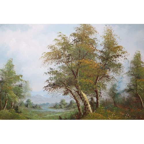 407 - Original Oil on Board Depicting Country Scene in Gilt Framed Mount (39