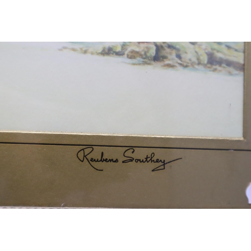 411 - Two Matching Framed and Glazed Prints by Reubens Southey entitled The Morning Tide and The Incoming ... 