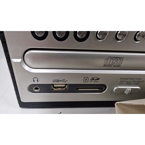 535 - Grundig Turntable, CD, Radio with USB and SD Card Ports , Remote and Instructions. No Speakers. Unte... 