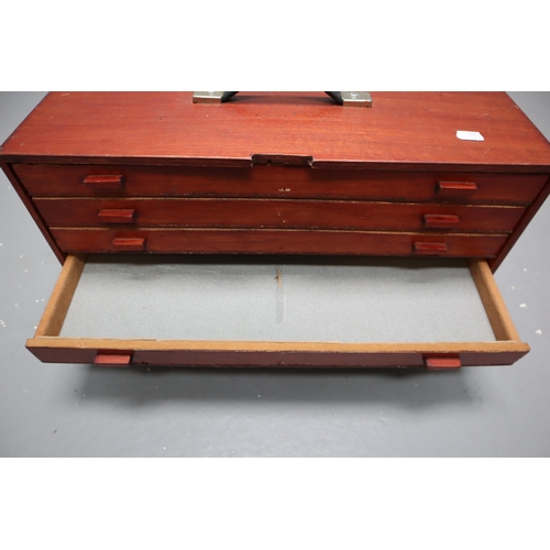 620 - A Set of Six Coin Collectors Desktop Drawers, Approx 85