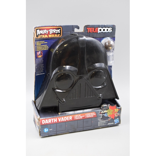 646 - An Angry Birds Star Wars Darth Vader Telepods Carry Case, With Chewbacca Telepod