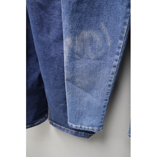 658 - Three Pairs of Denim Dungarees (Includes one new Pair size 10 / another Size 10 and Size 8)