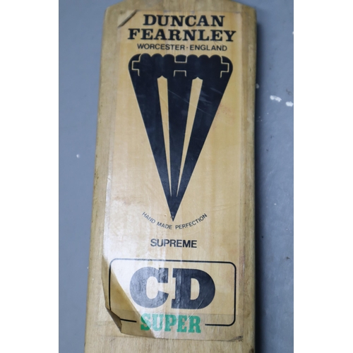 700 - Two Vintage Cricket Bats including Duncan Fearnley Supreme CD Super and a Slazenger County Wrapped