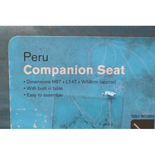 708 - Brand New Boxed Peru Companion Garden Seat Unchecked as in Sealed Box