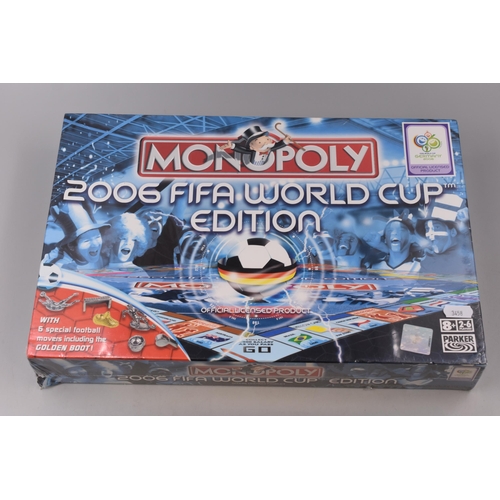 563 - Monopoly: Two Sealed As New Monopoly Board Games, American Version and 2006 FIFA World Cup Edition