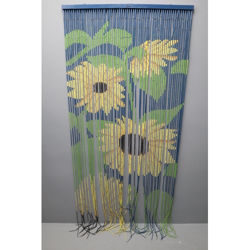 458 - Two brand new Sunflower bamboo curtains